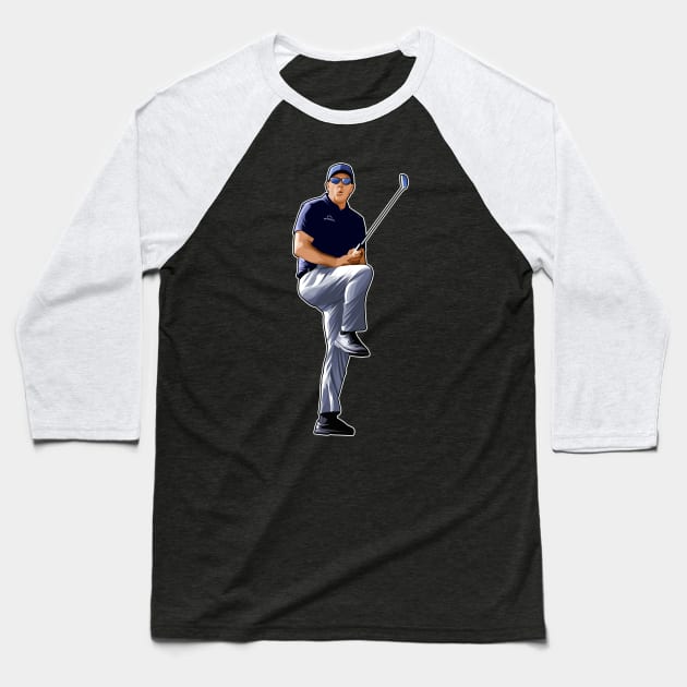Phil Michelson React Golf Master Baseball T-Shirt by RunAndGow
